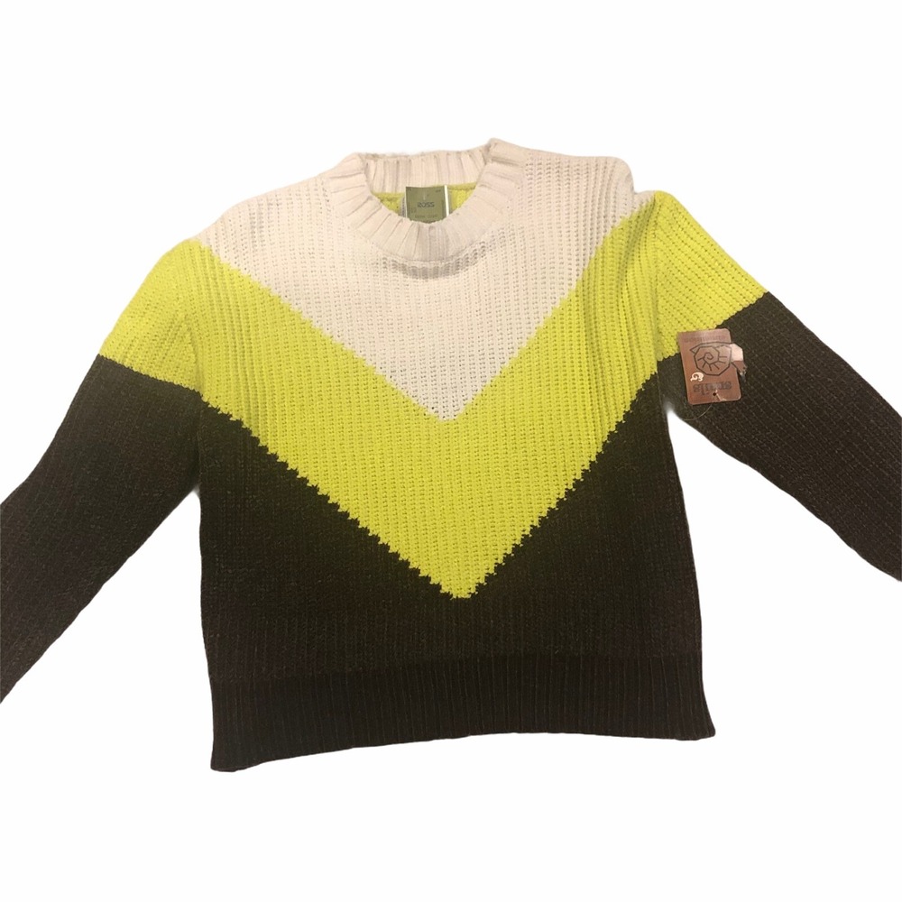 Snails Cinnamon Ladies Size Large NWT Sweater Chevron Print 3 Colors